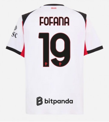 AC Milan Youssouf Fofana #19 Udebanetrøje 2025-26 Kortærmet